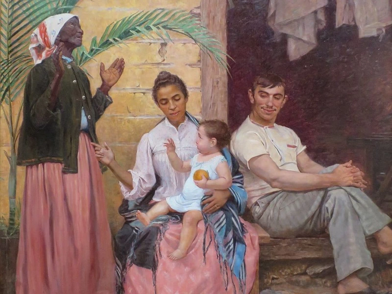 1852-Modesto Brocos y Gómez - La redenzione di Cham - Museu Nacional de Belas Artes, Rio de Janeiro